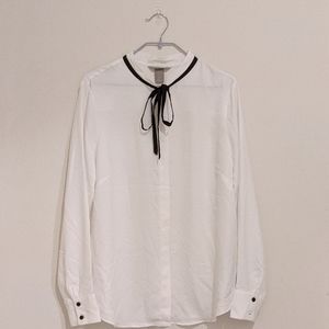 H&M Tied Ribbon Shirt
